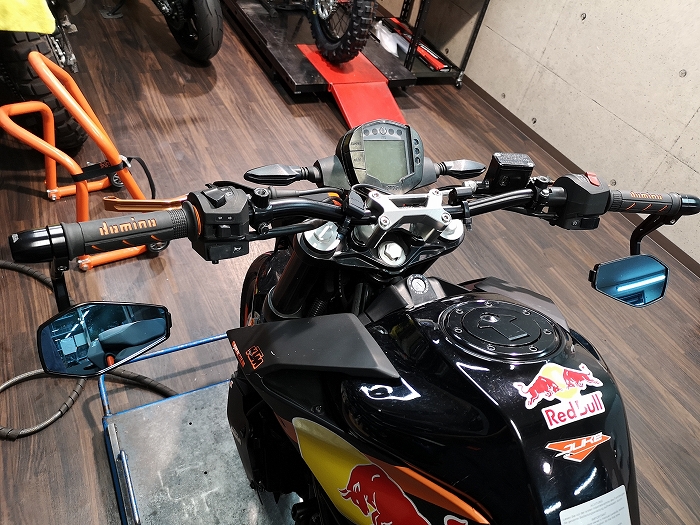 KTM PowerParts バーエンドミラー片方 - ミラー