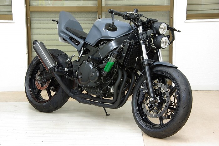 CBR400RR（NC29） バグアイヘッドライトで縦目2灯化