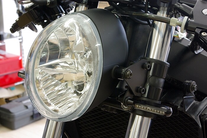 CBR400RR （NC29 NC23） LEDウィンカー付 サイドミラー ブラック