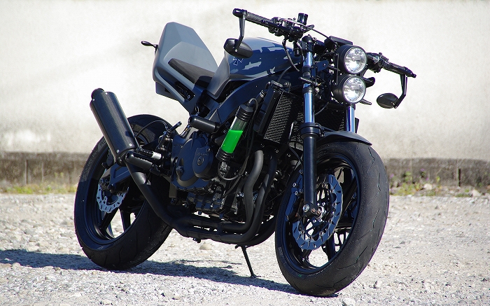 CBR400RR（NC29） 異径縦目2灯ヘッドライト取り付け 