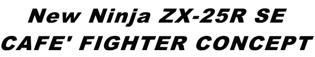 New Ninja ZX-25R SE CAFE' FIGHTER CONCEPT