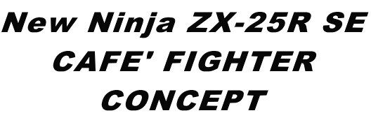 New Ninja ZX-25R SE CAFE' FIGHTER CONCEPT